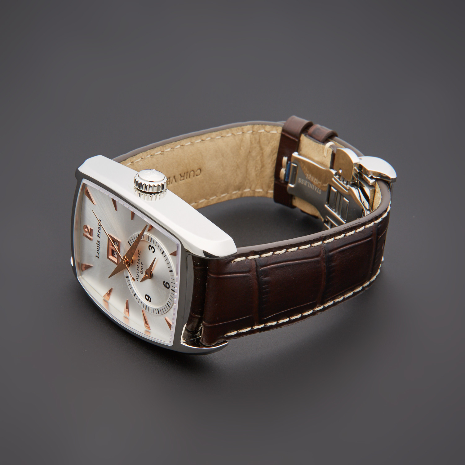 Louis Erard 1931 Dual Time Automatic Men's Watch 82 224 AA01 + Box, Ca –  Blue Ribbon Rarities