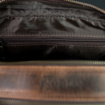 Leather Dopp Bag // Dark Walnut