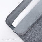 Laptop Sleeve + Pocket // Dark Gray (13" Macbook Pro (2016-2019))