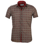 Short Sleeve Button Up Shirt // Multicolor (M)