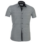 Short-Sleeve Button Up // Cool Gray (M)