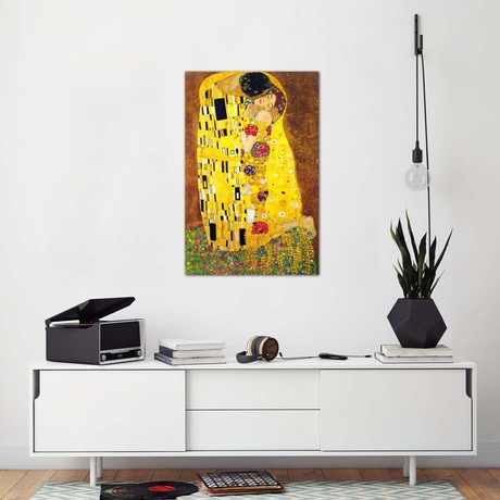 The Kiss by Gustav Klimt (40"H x 26"W x 1.5"D)