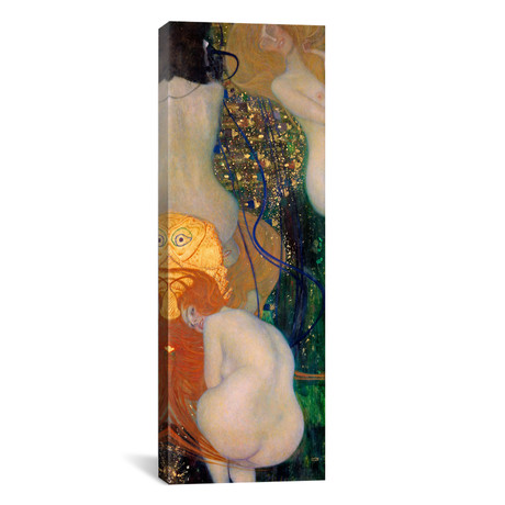 Goldfish // Gustav Klimt (12"W x 36"H x 0.75"D)