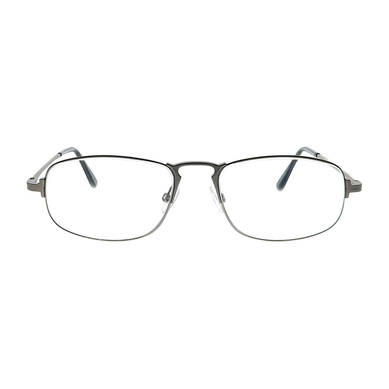 Men's Wire Oval Optical Frames // Silver + Black - Designer Optical ...