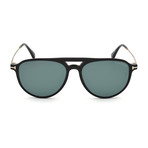 Men's Carlo Sunglasses // Shiny Black + Blue