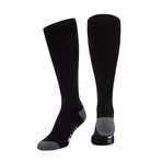 Antimicrobial Dress Socks // Black + Gray
