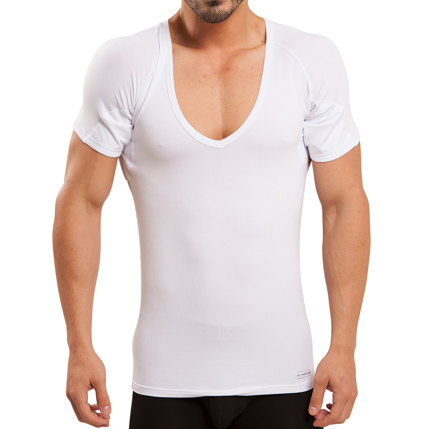 Sweat Proof Deep-V Neck Undershirt // White (XS) - Ejis - Touch of Modern