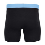 Sweat Proof Boxer Brief + Fly // Black + Blue (XS)