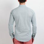 Solid Long-Sleeve Button Down Shirt // Seafoam Green (S)