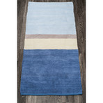 Del Sol Cotton Area Rug (Blue +  Natural)