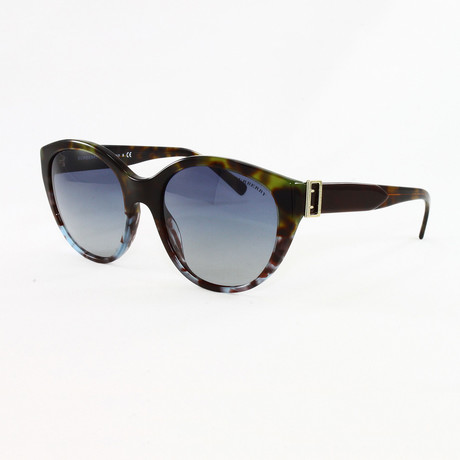 Women's BE4242 Sunglasses // Green + Blue Havana