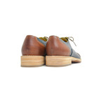 Plain Cap Toe Oxford // Cognac + Blue (US: 7)