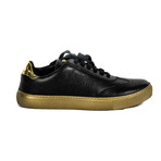Classic Lace-Up Sneaker // Black + Gold (Euro: 40)