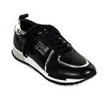 Classic Lace-Up Sneaker // Black + Silver (Euro: 46)