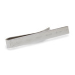 Sterling Silver Grid Etched Tie Bar