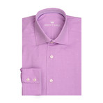 Airplanes Twill Jacquard Long Sleeve Shirt // Purple (L)