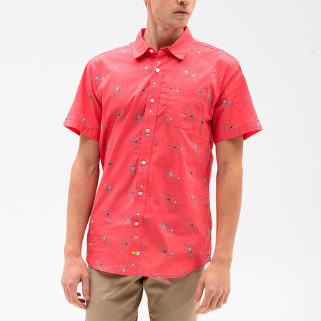 Clawdaddy Woven Shirt // Red (XS)