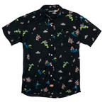 Sea Monkeys Woven Shirt // Charcoal (L)