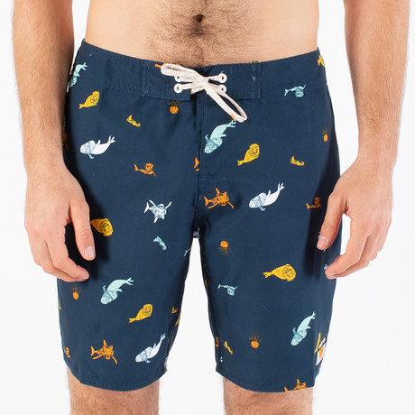 See Animal Swim Shorts // Navy (28)