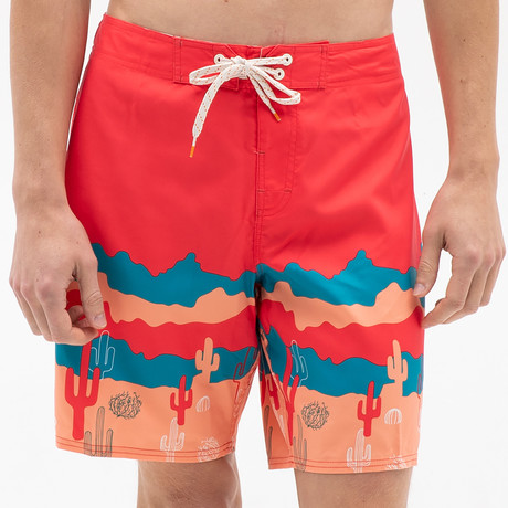 Joshua Board Shorts // Red (28)