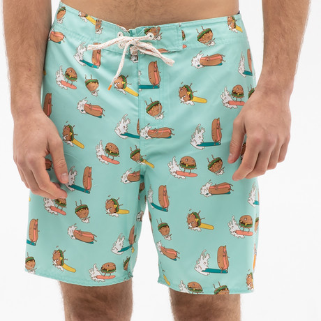 Hot Doggin Board Shorts // Baby Blue (28)