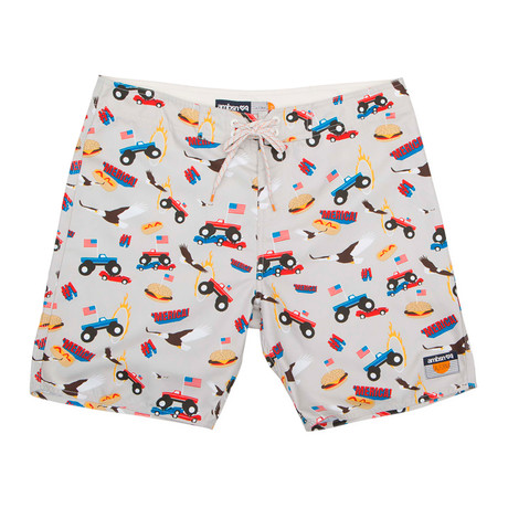 Monster Swim Shorts // Gray (28)