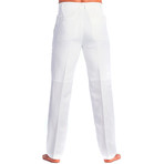Flat Front Casual Dress Pants // White (34WX32L)