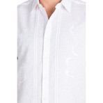 Resort Embroidered Short Sleeve Shirt // White (S)