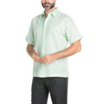 Casual Embroidery Shirt // Mint (M)