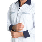 Guayabera Long Sleeve Shirt // White (S)