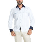 Guayabera Long Sleeve Shirt // White (L)