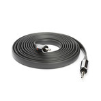 Flat Aux Cable // 10ft // Grey