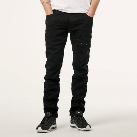 Justin Low Rise Skinny Jeans // Black (29)