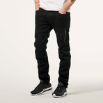 Justin Low Rise Skinny Jeans // Black (33)