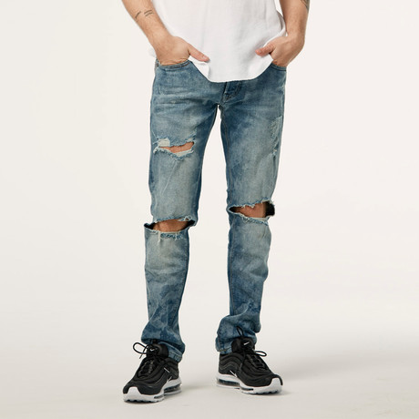 Justin Low Rise Skinny Jeans // Fog (29)