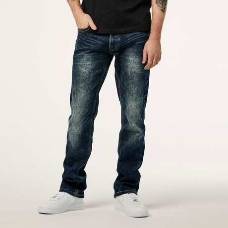 Yoshi Medium Rise Straight Jeans // Kansas Wash (29)