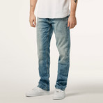 Yoshi Medium Rise Tapered Slim Jeans // 3D Rinse (34)