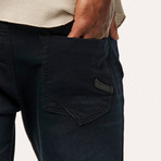 Mike Medium Rise Slim Jeans // Dark Indigo (36)