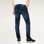 Shearan Medium Rise Drop Crotch Super Skinny Jeans IX // Indigo (32)