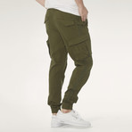 Mike Medium Rise Arch Slim Jogging Pant // Khaki Green (S)