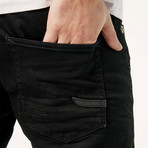 Justin Low Rise Skinny Jeans // Black (33)