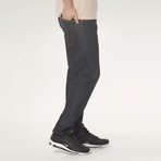 Low Rise Tapered Slim Jeans // 3D Rinse (36)