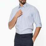 Quinten Shirt // White + Navy Blue (2XL)