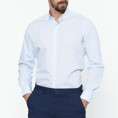 Bronson Shirt // White + Blue (S)