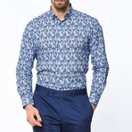 Cannon Shirt // Blue + Brown (XL)