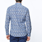 Cannon Shirt // Blue + Brown (XL)