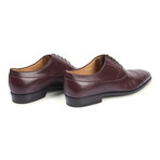 Leather Dress Shoe // Dark Burgundy (Euro: 40)
