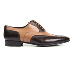 Two Tone Leather Dress Shoe // Beige + Brown (Euro: 43)