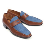 Two Tone Loafer // Blue + Brown (Euro: 41)
