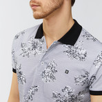 Autumn Leaves Polo Shirt // Black (L)